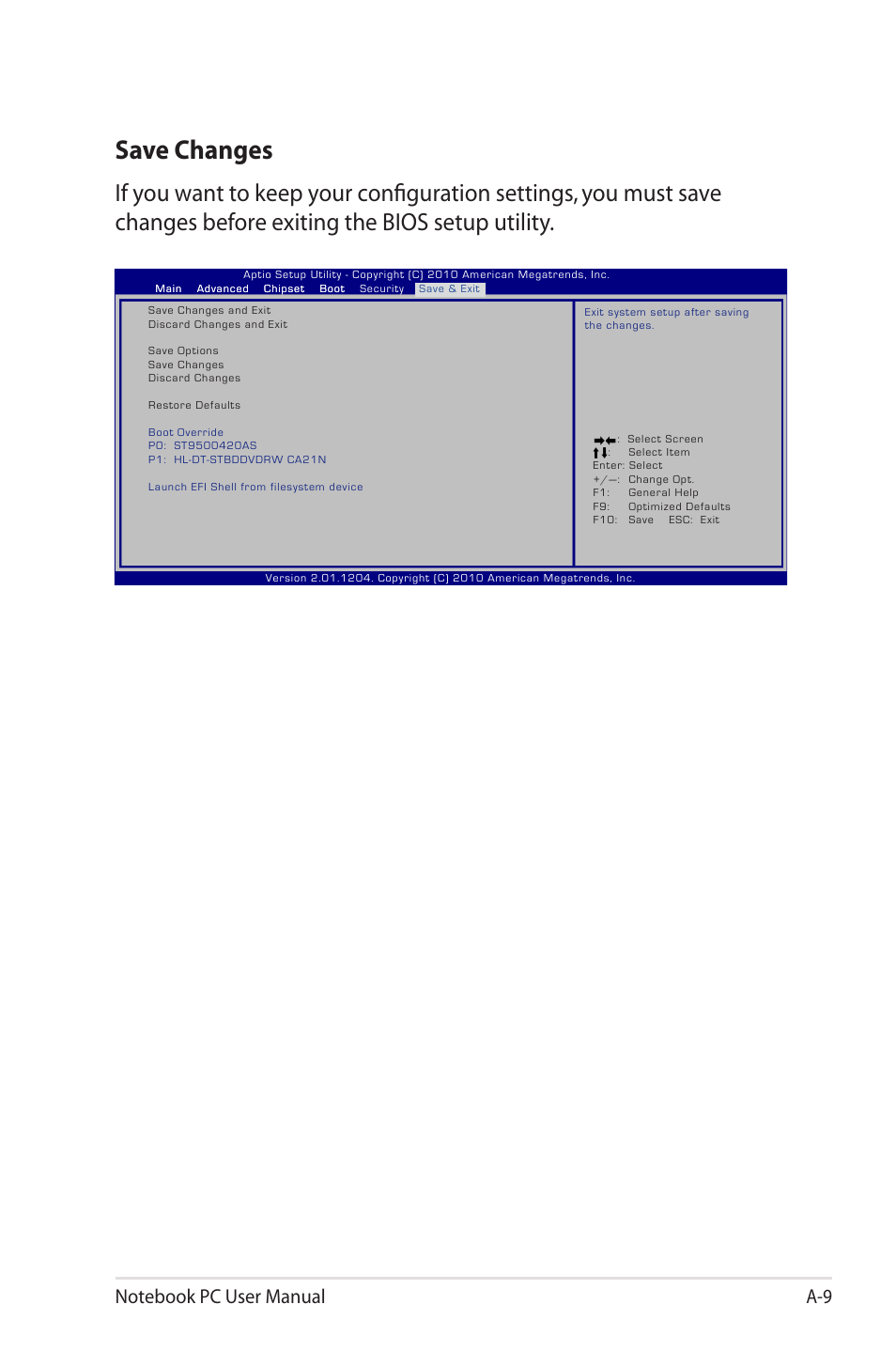 Save changes | Asus X73SD User Manual | Page 83 / 116