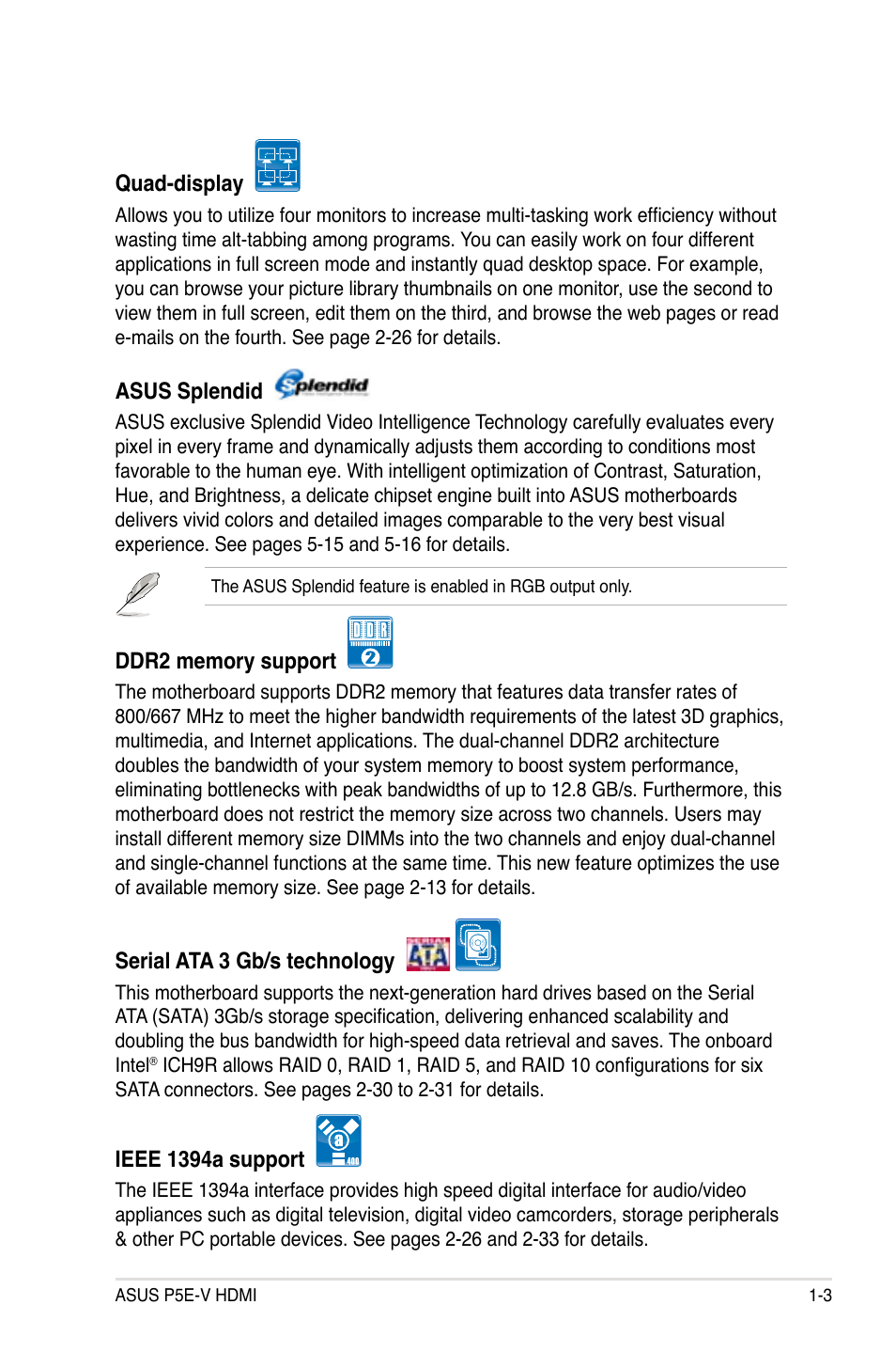 Asus P5E-V HDMI User Manual | Page 19 / 162