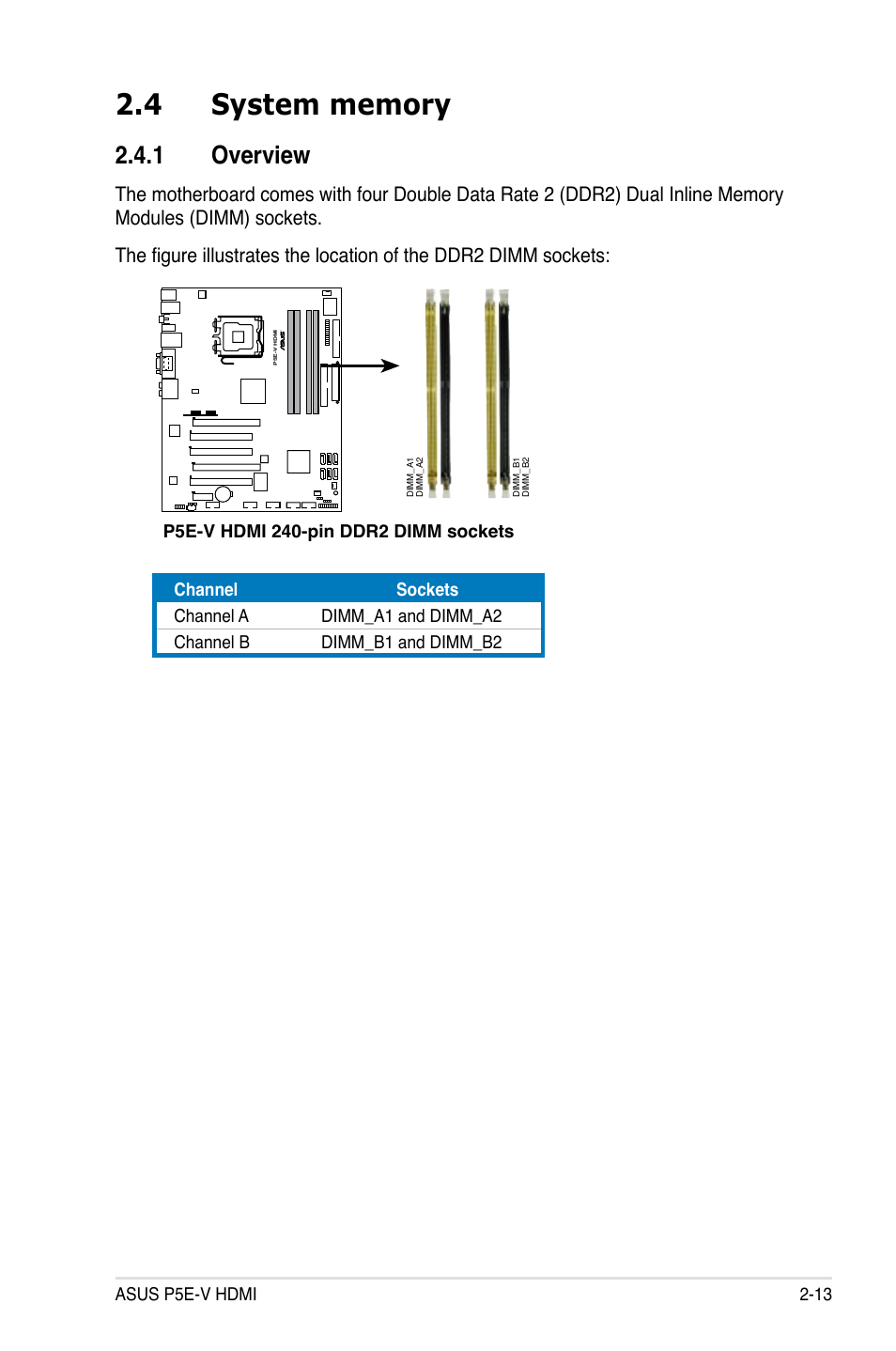 1 overview | Asus P5E-V HDMI User Manual | Page 39 / 162