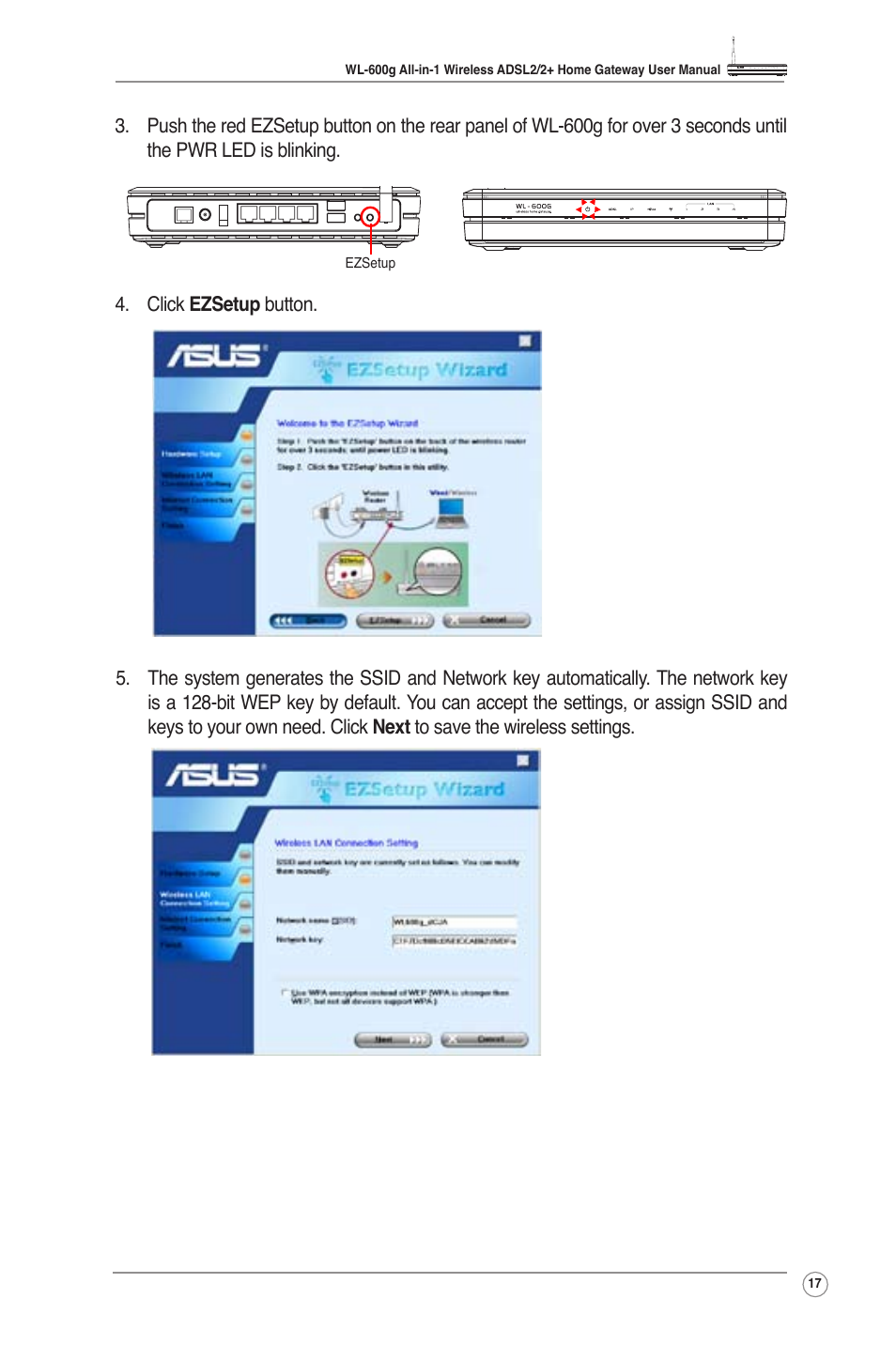 Asus WL-600g User Manual | Page 19 / 57