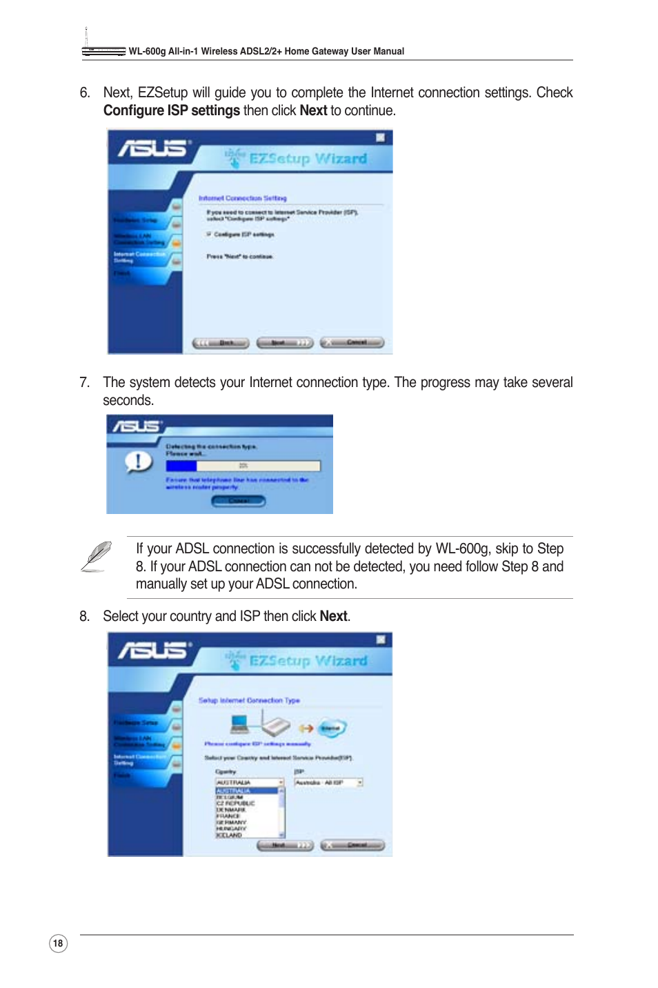 Asus WL-600g User Manual | Page 20 / 57