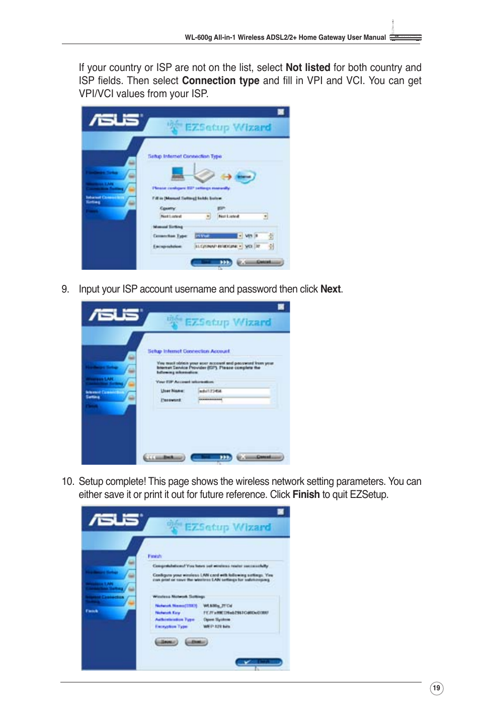 Asus WL-600g User Manual | Page 21 / 57