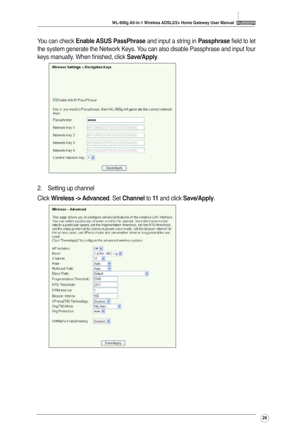 Asus WL-600g User Manual | Page 31 / 57