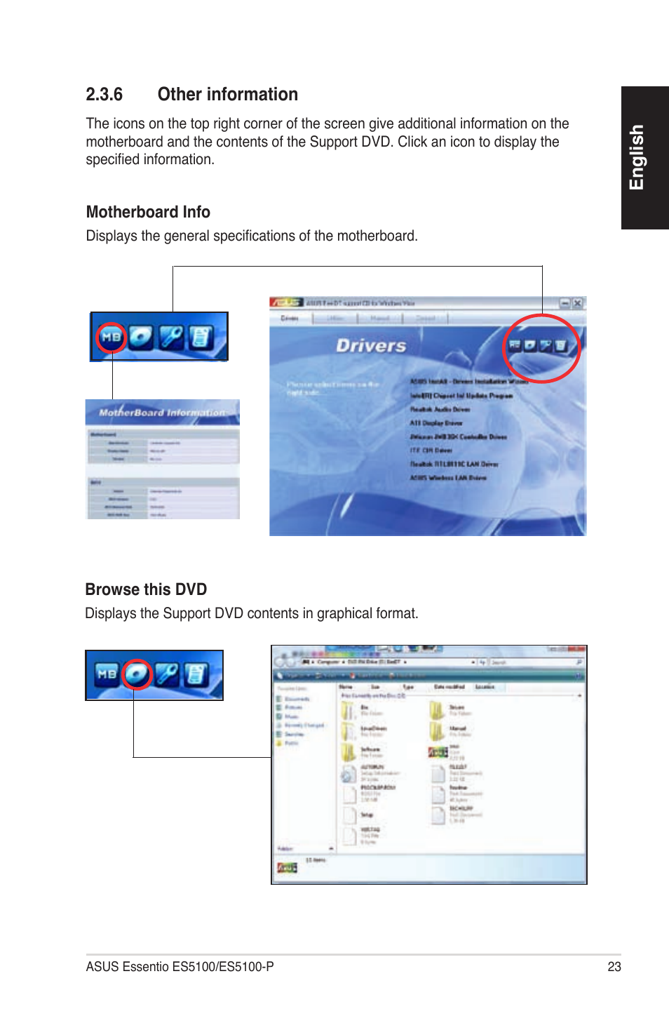 English 2�3�6 otherinformation | Asus ES5100 User Manual | Page 23 / 161