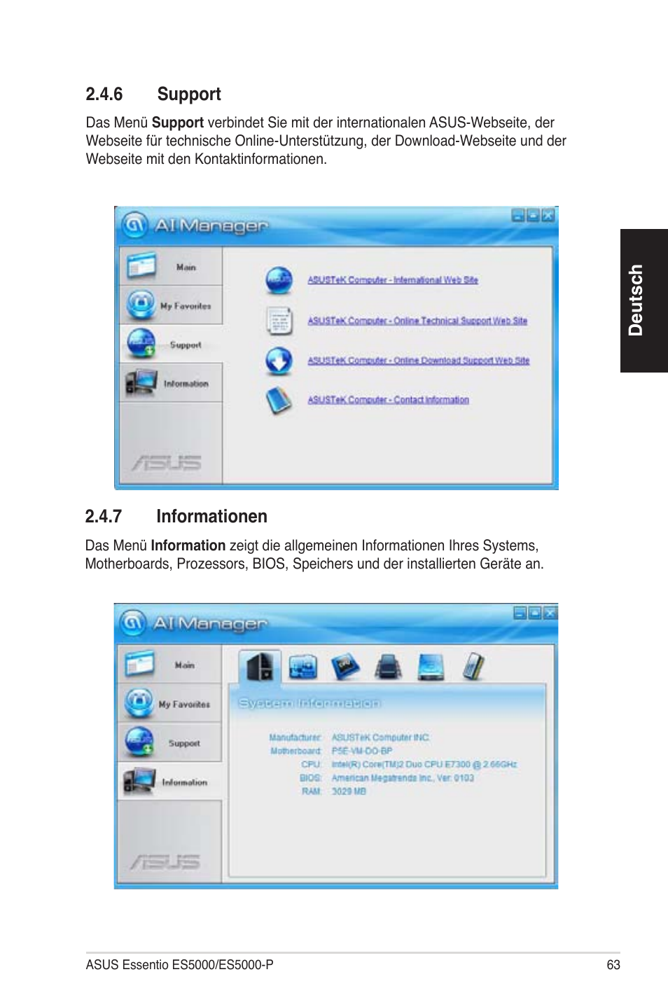 Asus ES5100 User Manual | Page 63 / 161