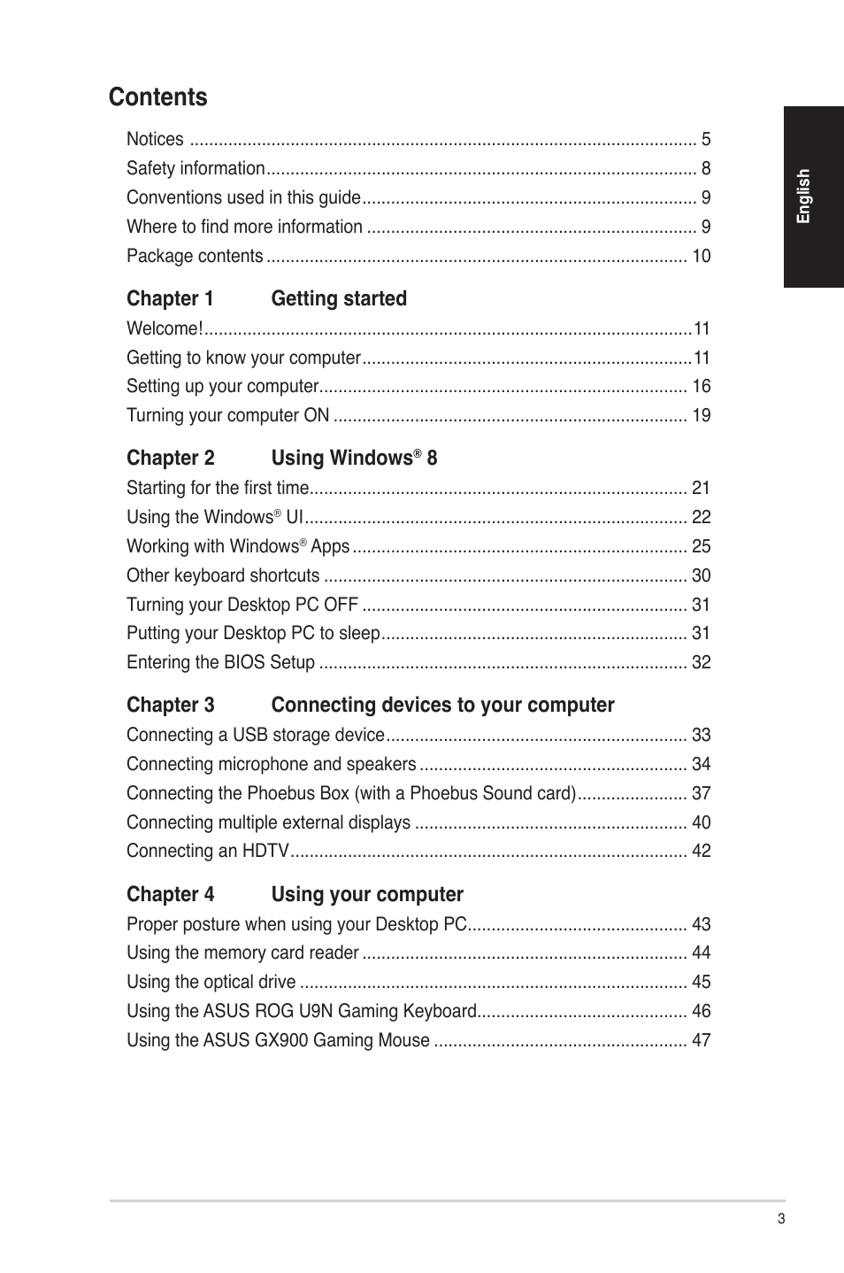 Asus G70AB User Manual | Page 3 / 82