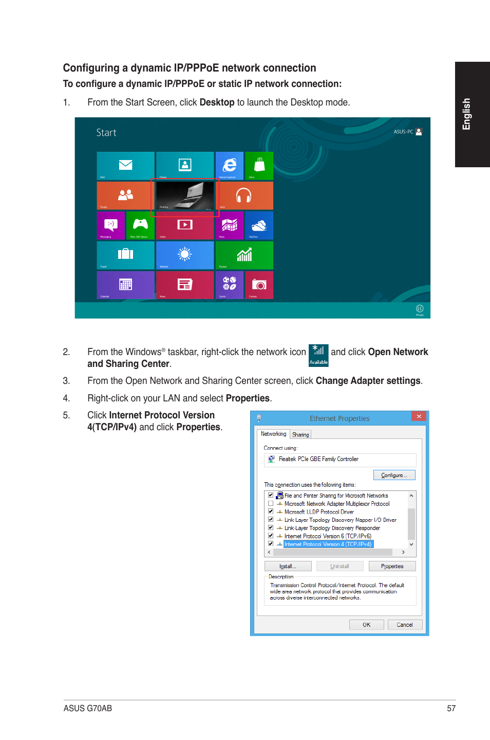 Asus G70AB User Manual | Page 57 / 82