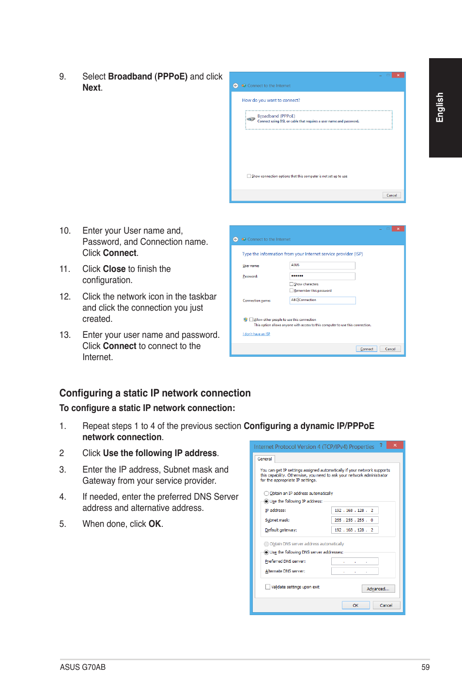 Asus G70AB User Manual | Page 59 / 82