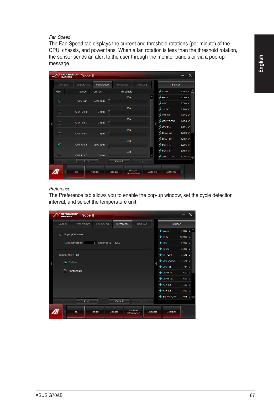 Asus G70AB User Manual | Page 67 / 82