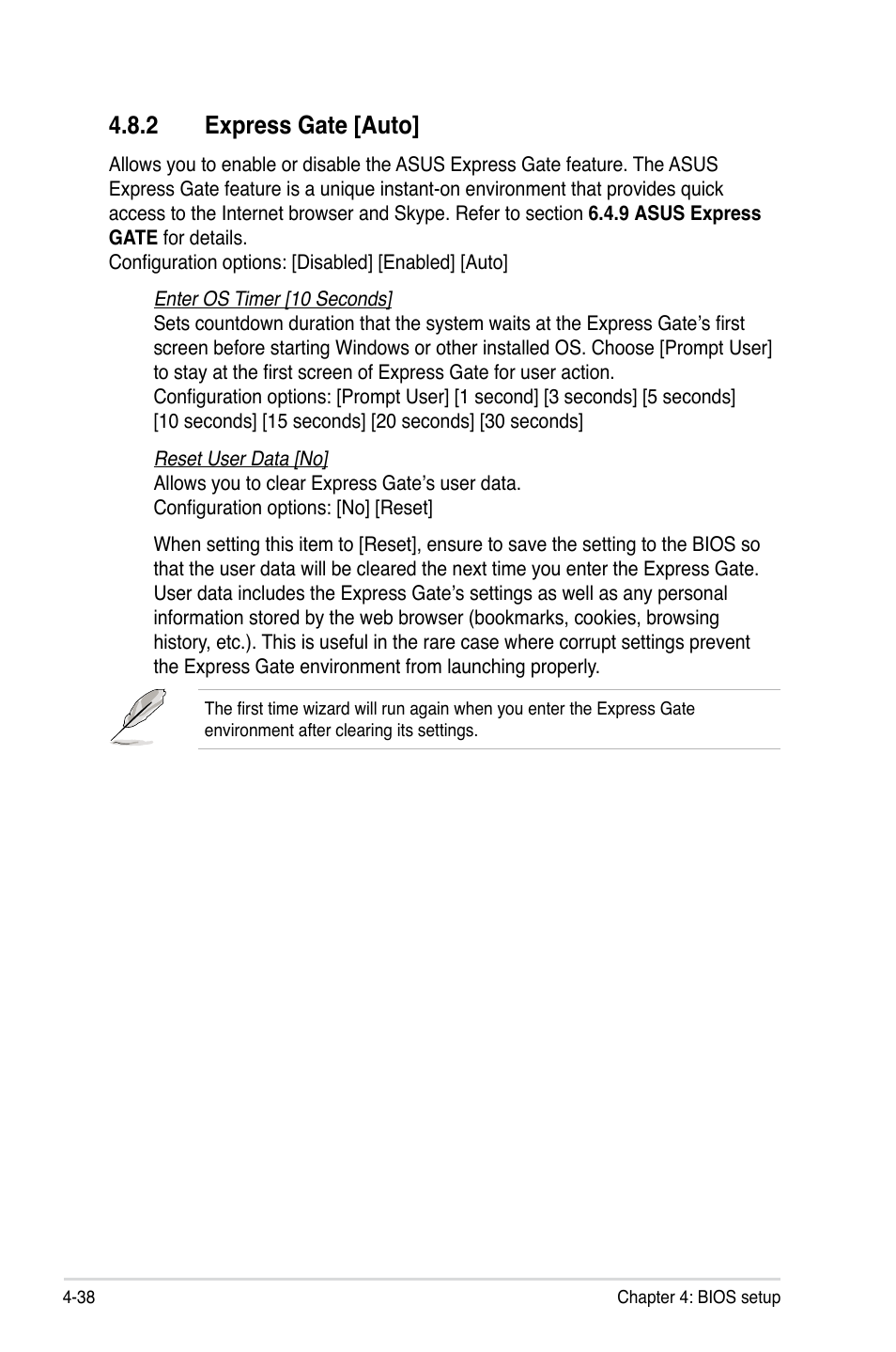 2 express gate [auto, Express gate -38 | Asus ESC1000 Personal SuperComputer User Manual | Page 102 / 184