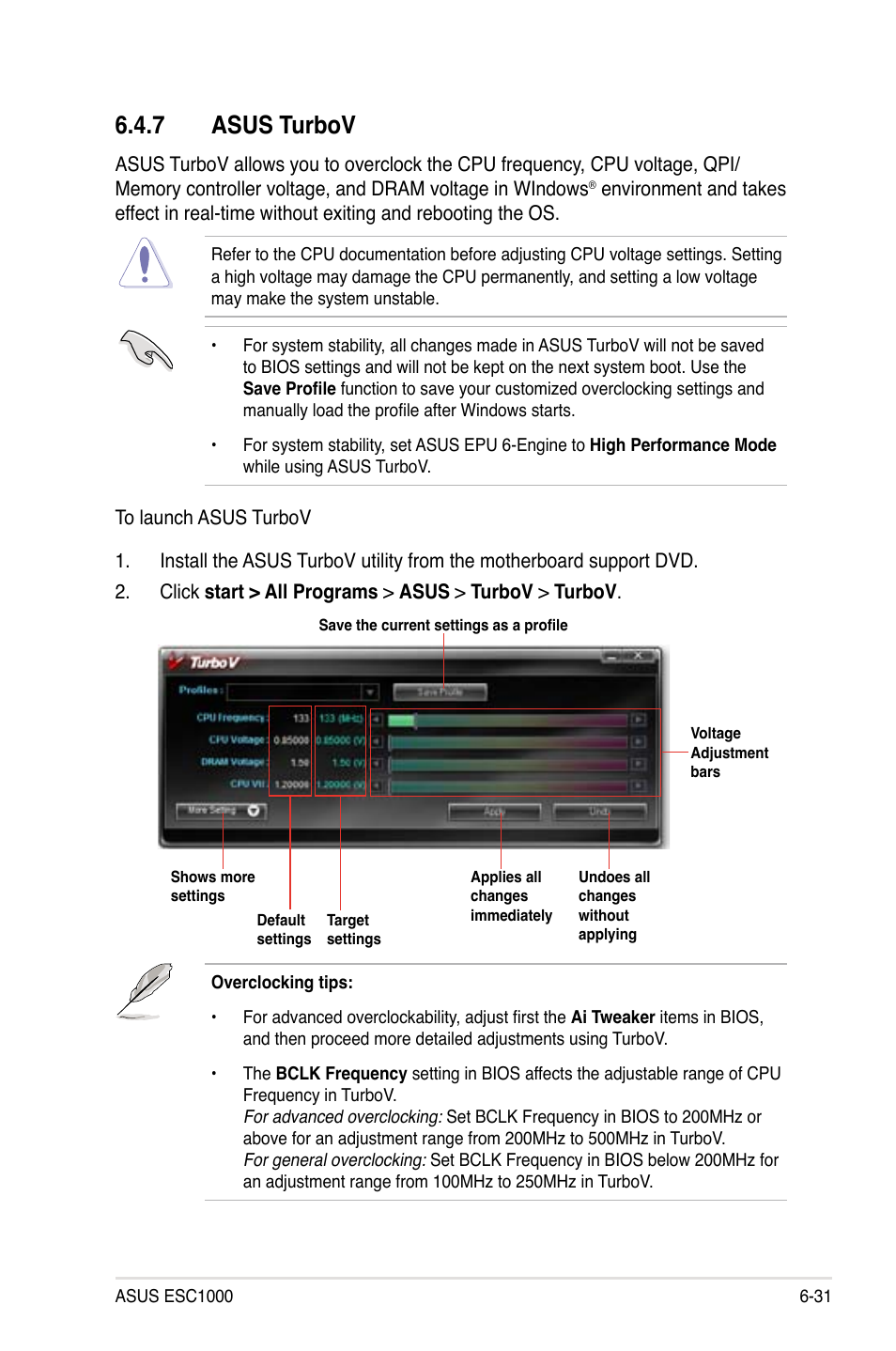 7 asus turbov, Asus turbov -31 | Asus ESC1000 Personal SuperComputer User Manual | Page 153 / 184