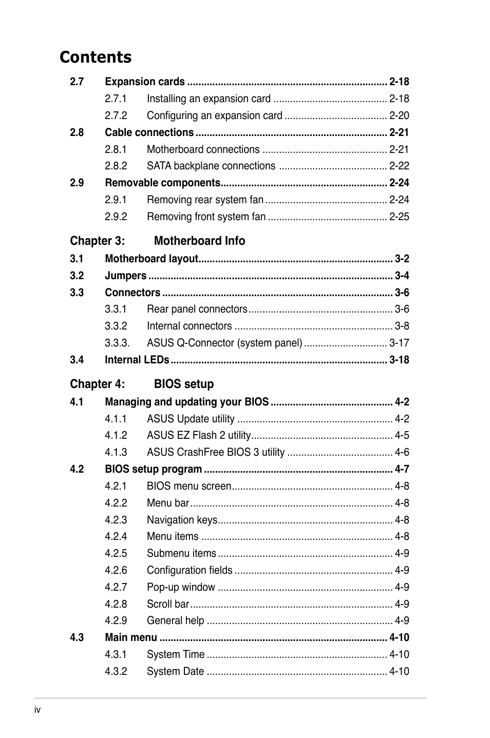 Asus ESC1000 Personal SuperComputer User Manual | Page 4 / 184