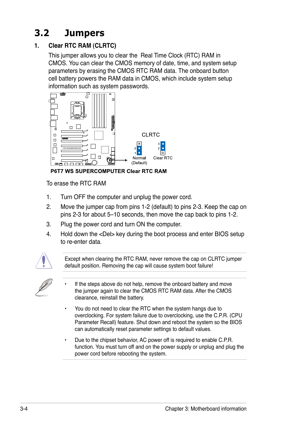 2 jumpers, Jumpers -4 | Asus ESC1000 Personal SuperComputer User Manual | Page 50 / 184