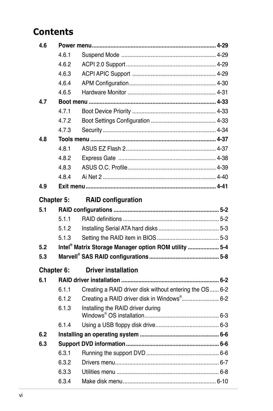Asus ESC1000 Personal SuperComputer User Manual | Page 6 / 184