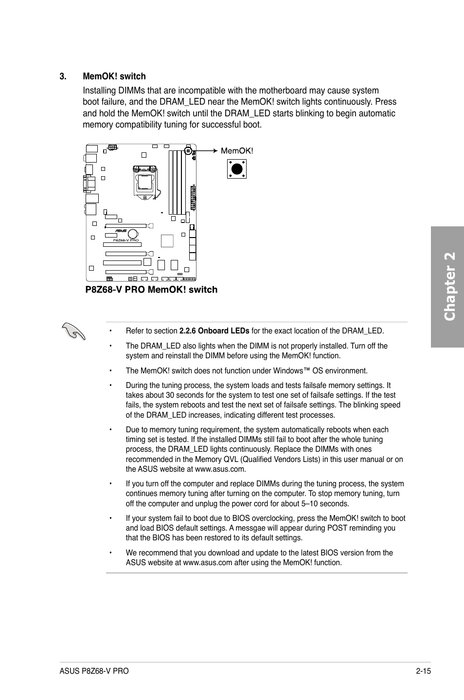 Chapter 2 | Asus P8Z68-V PRO User Manual | Page 33 / 146