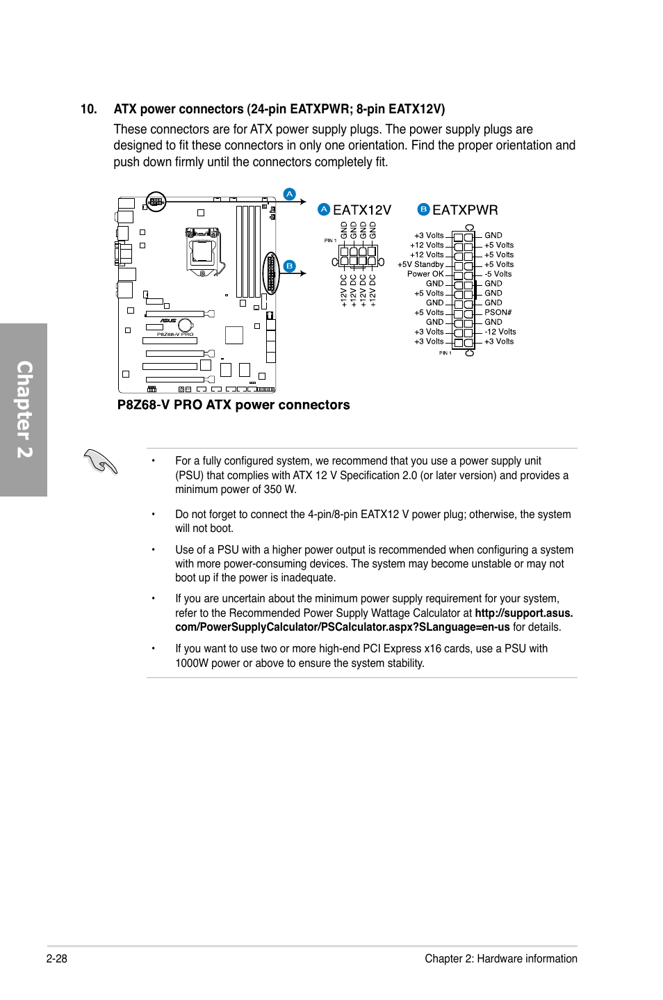 Chapter 2 | Asus P8Z68-V PRO User Manual | Page 46 / 146