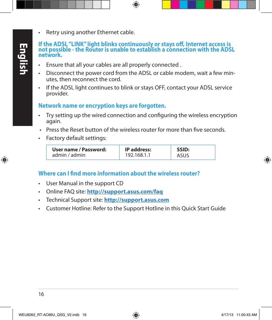 English | Asus RT-AC66U User Manual | Page 16 / 136