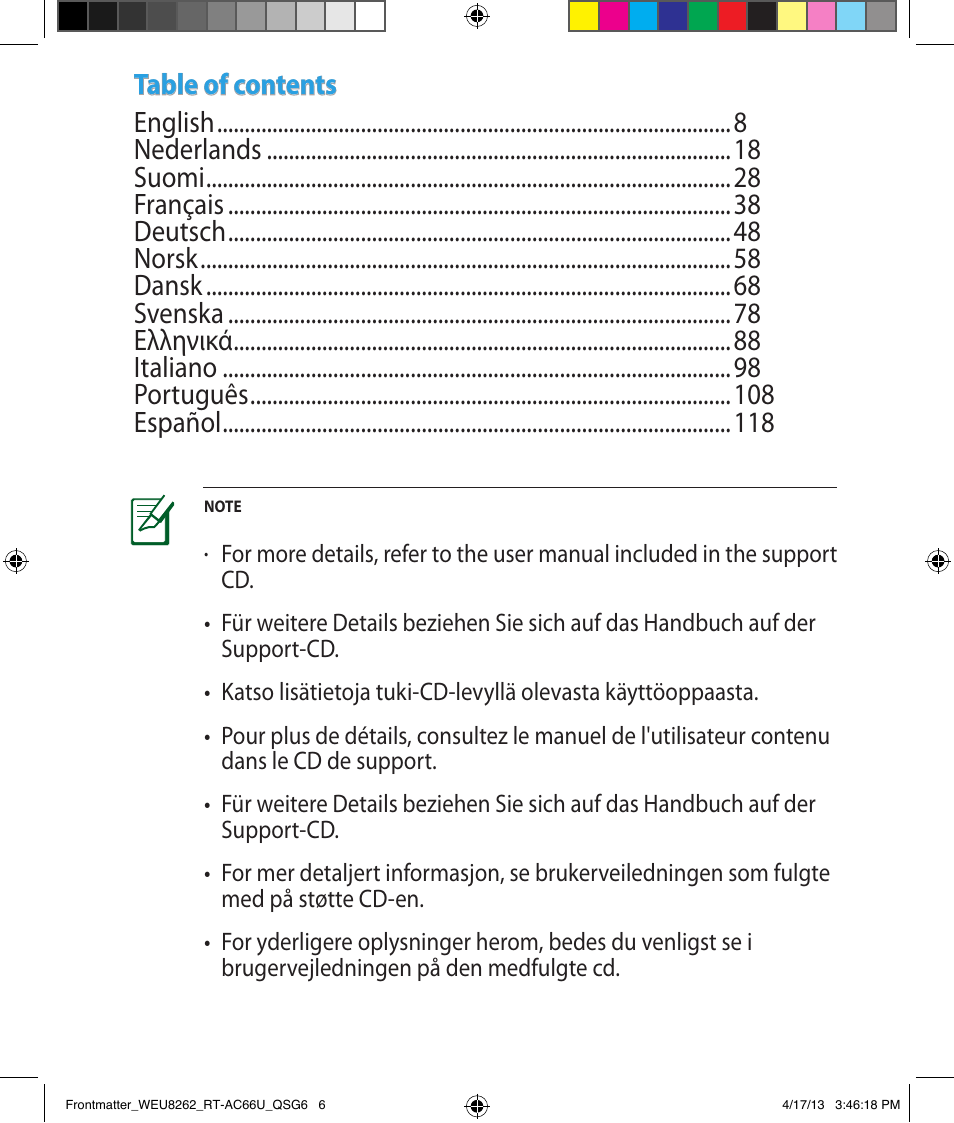 Asus RT-AC66U User Manual | Page 6 / 136