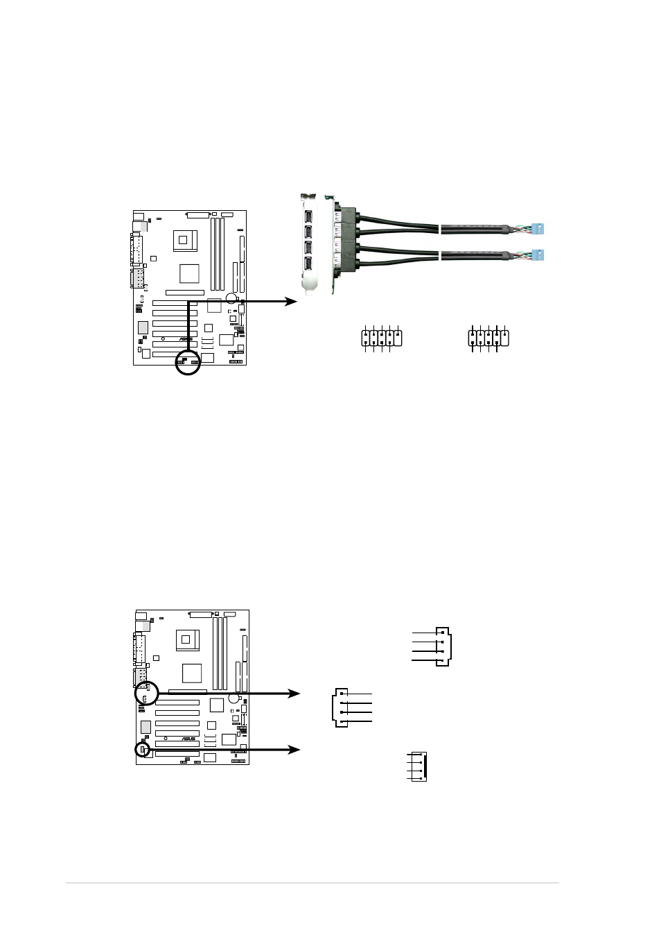 P4s533-e internal audio connectors | Asus P4S533-E User Manual | Page 50 / 132