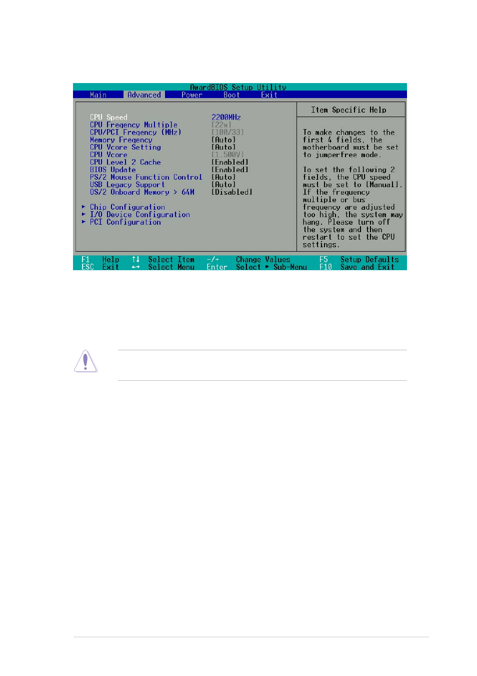 4 advanced menu | Asus P4S533-E User Manual | Page 79 / 132