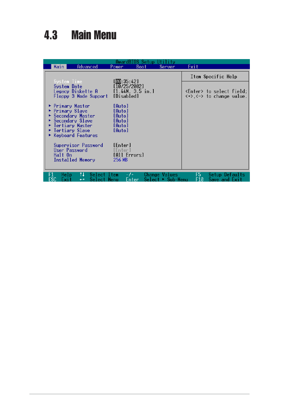 3 main menu | Asus NRL-LS User Manual | Page 66 / 120