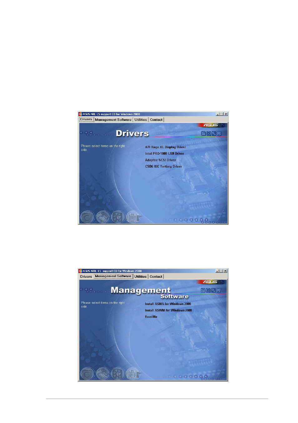 Support cd contents | Asus NRL-LS User Manual | Page 95 / 120