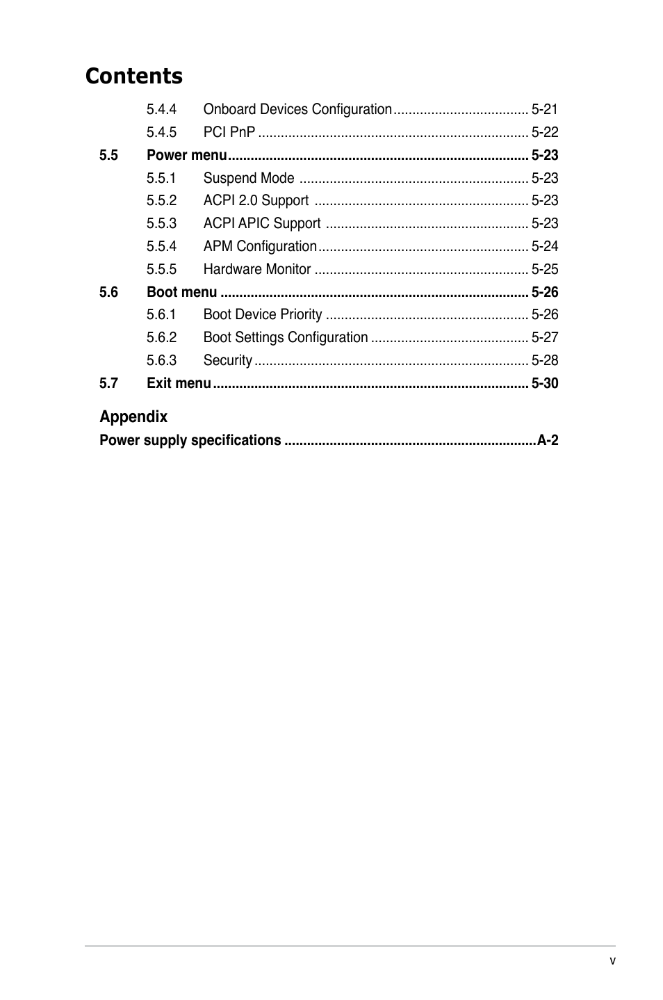 Asus T4-P5945GCX User Manual | Page 5 / 80