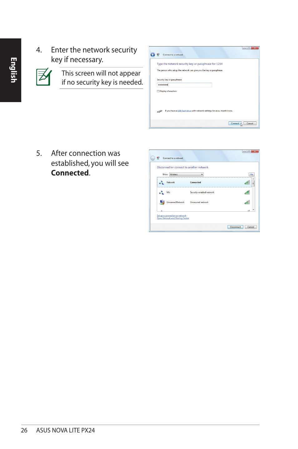 Asus NOVALITE PX24 User Manual | Page 26 / 38