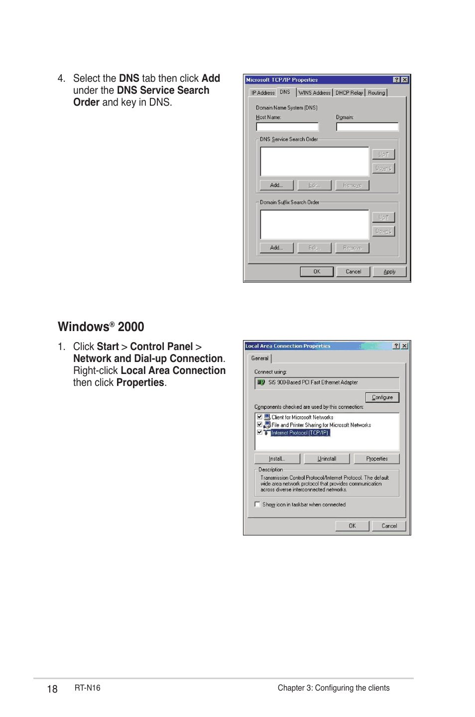 Windows | Asus RT-N16 User Manual | Page 18 / 66