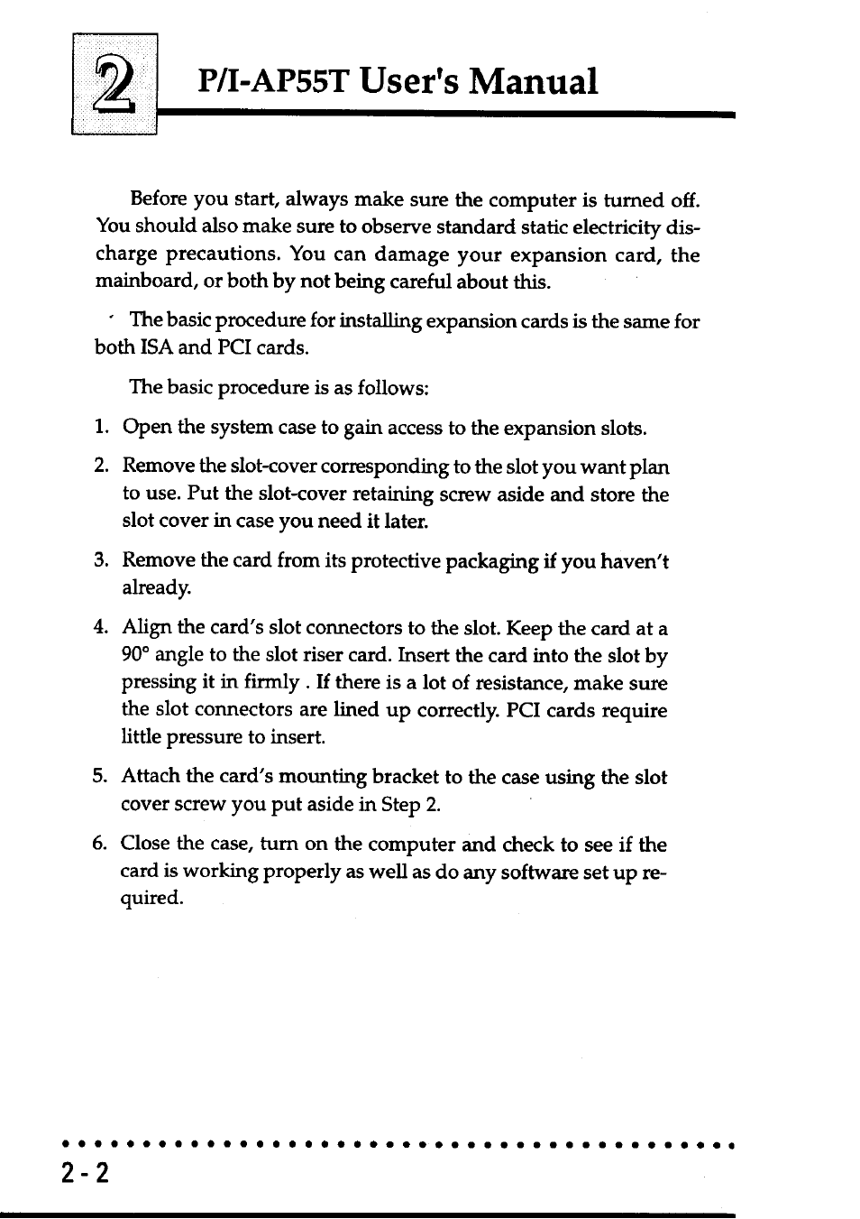 P/i-ap55t user’s manual | Asus P/I-AP55T User Manual | Page 22 / 87