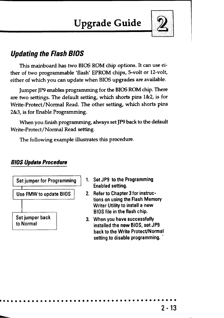 Updating the flash bios, Bios update procedure, Updating the flash bios -13 | Upgrade guide | Asus P/I-AP55T User Manual | Page 33 / 87