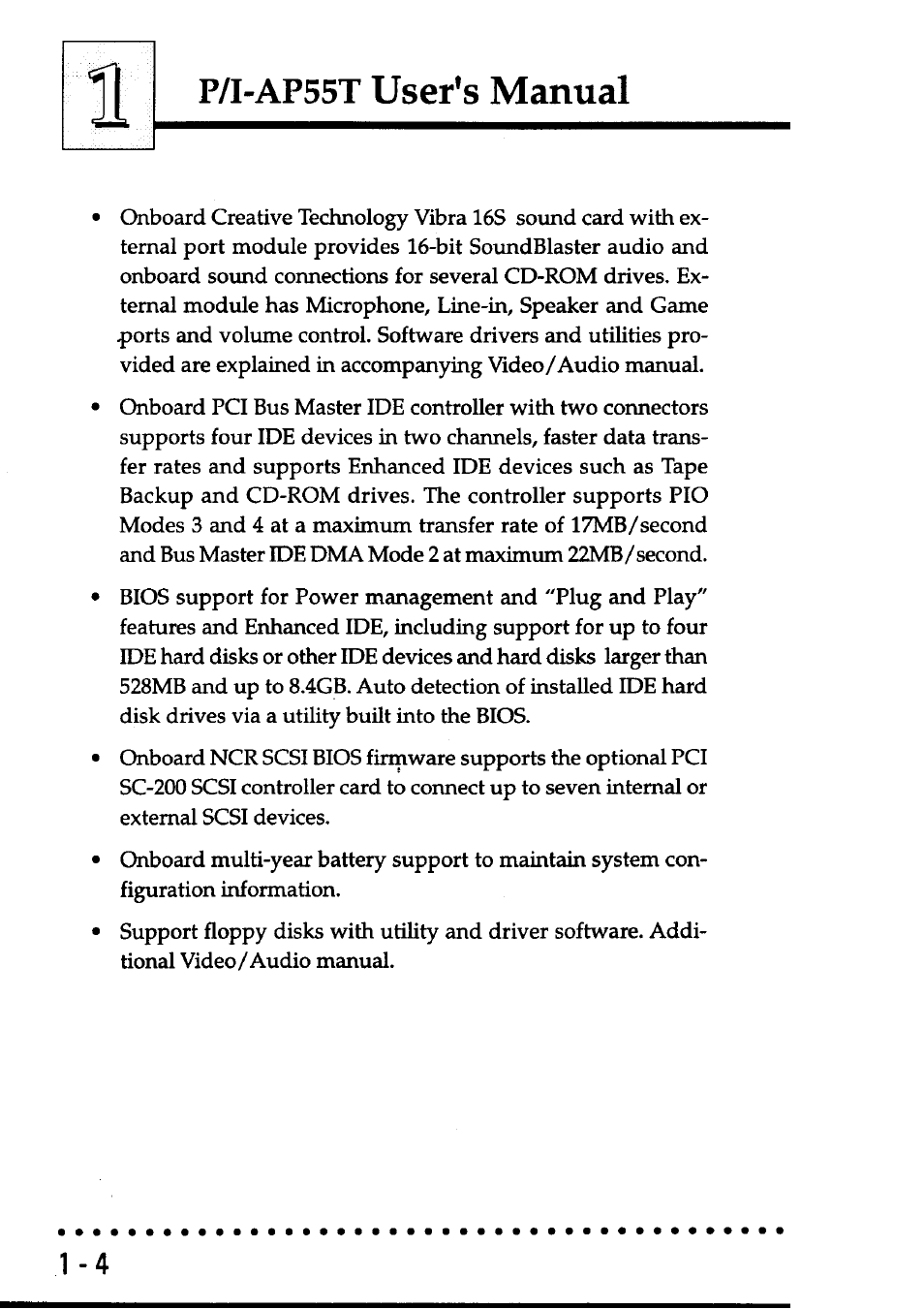 P/i-ap55t user's manual | Asus P/I-AP55T User Manual | Page 8 / 87
