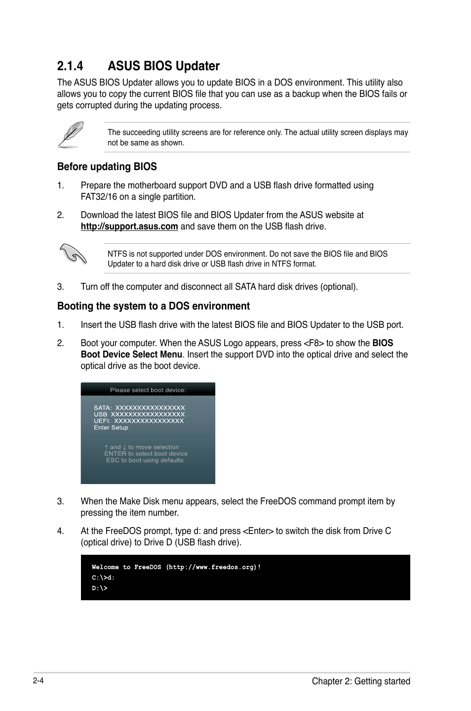 4 asus bios updater, Asus bios updater -4 | Asus P8B75-M LX PLUS User Manual | Page 48 / 80