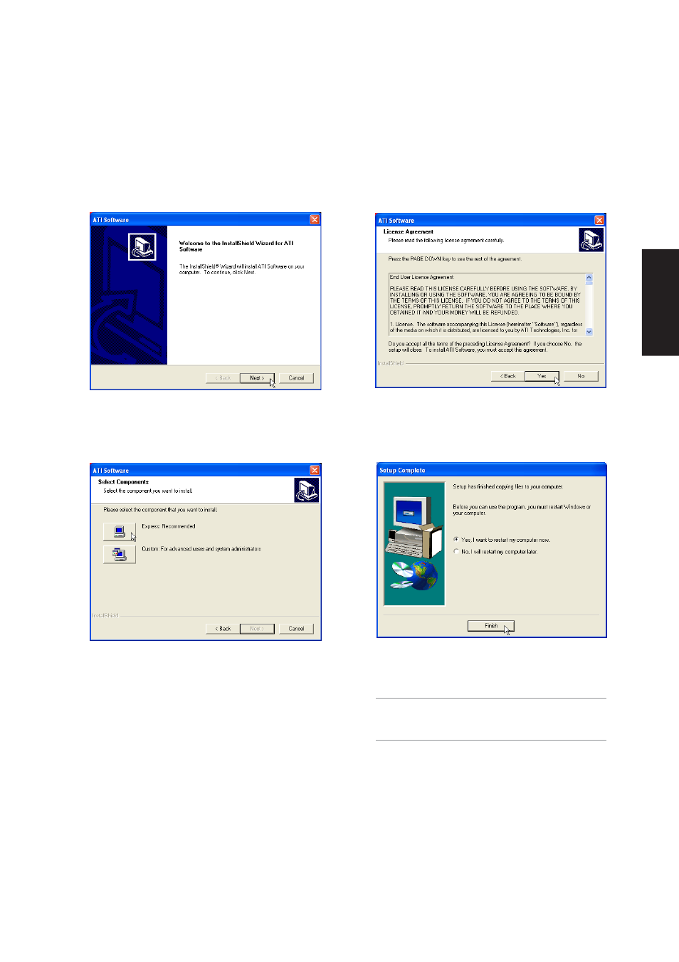 Vga driver setup (model 2&3) | Asus W3V User Manual | Page 15 / 106