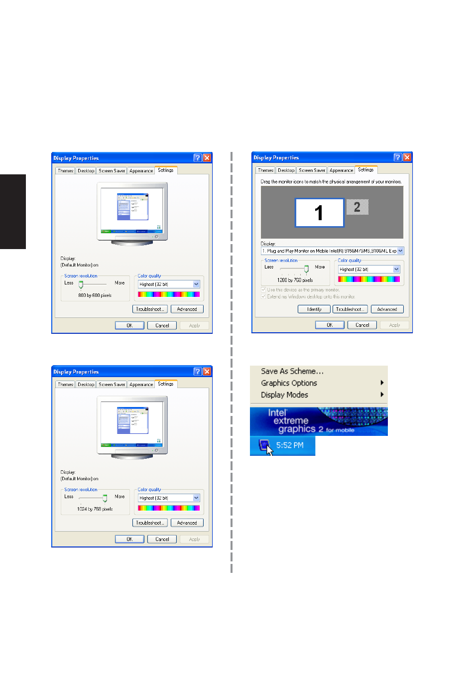 Vga driver setup (cont.) | Asus W3V User Manual | Page 16 / 106