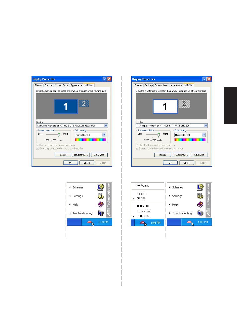 Vga driver setup (cont.) | Asus W3V User Manual | Page 17 / 106