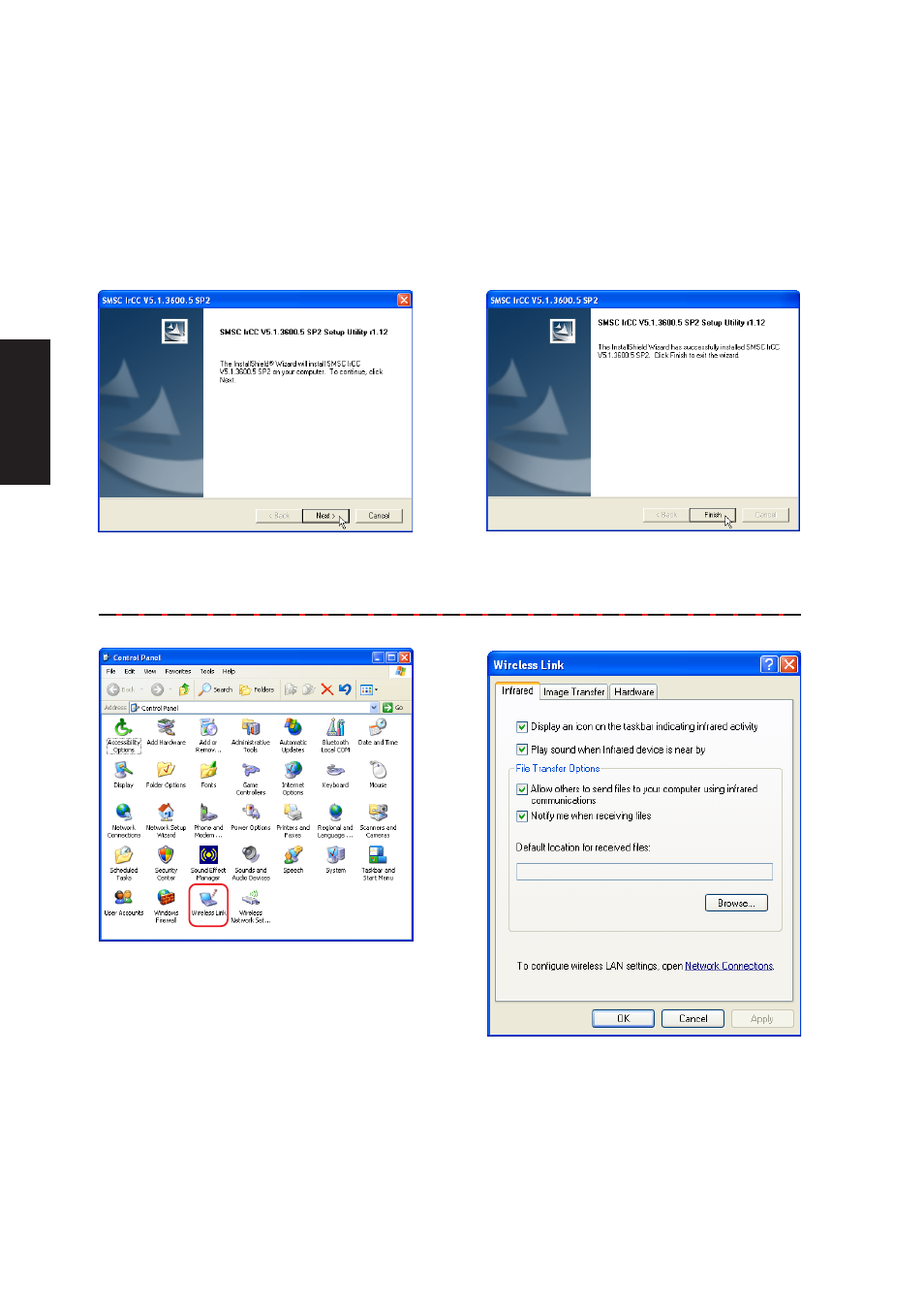 Ir (infrared) driver setup | Asus W3V User Manual | Page 42 / 106