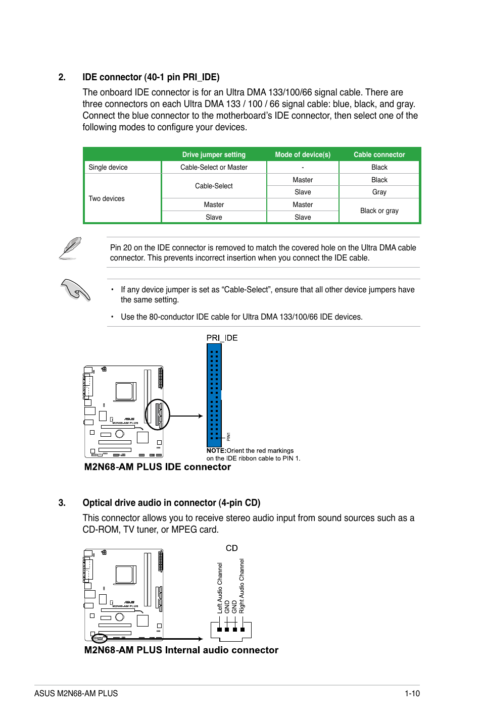 Asus M2N68-AM PLUS User Manual | Page 19 / 40