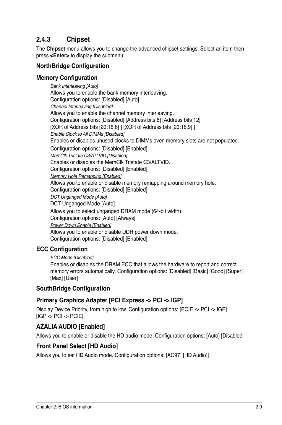 3 chipset | Asus M2N68-AM PLUS User Manual | Page 33 / 40