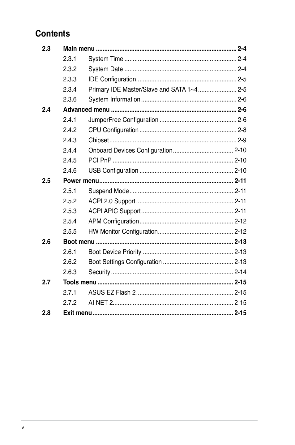 Asus M2N68-AM PLUS User Manual | Page 4 / 40