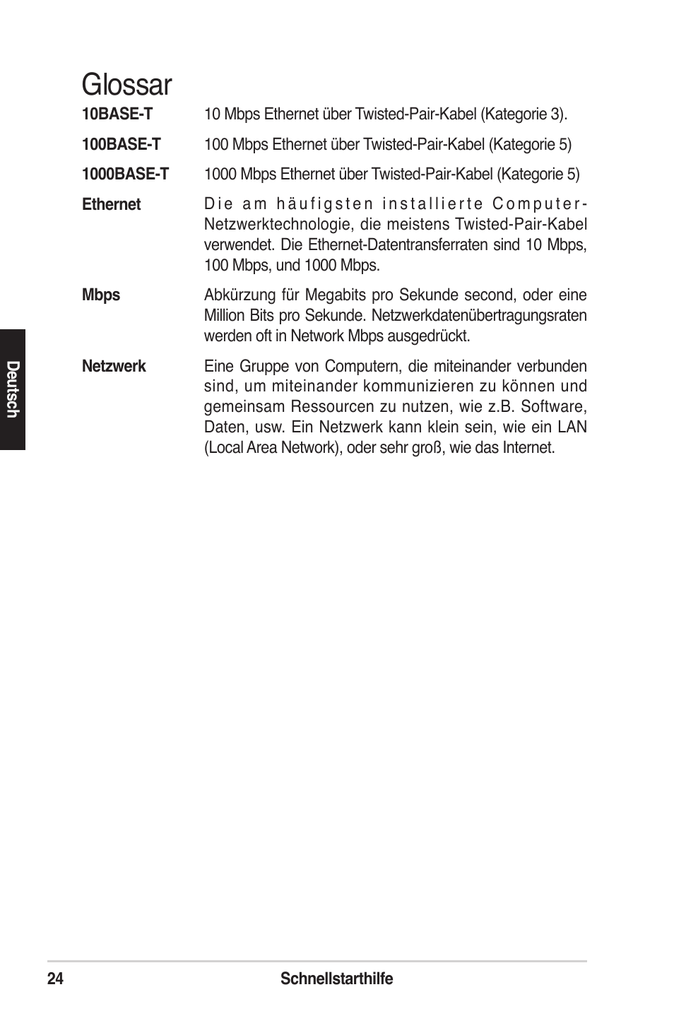 Glossar | Asus GigaX1105N User Manual | Page 25 / 57