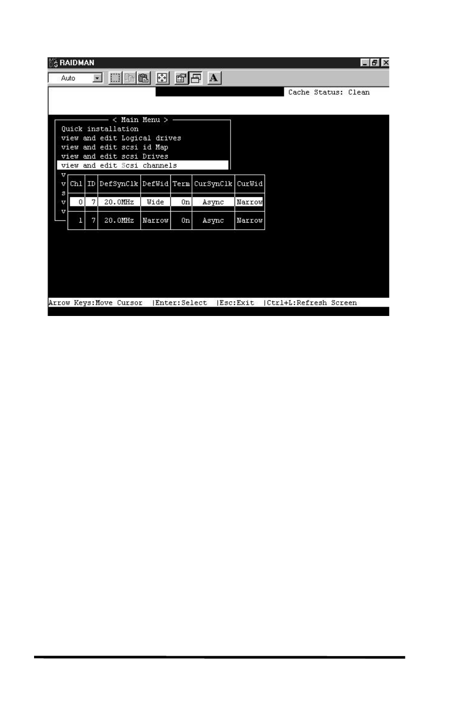 5 scsi channel’s status | Asus PCI-DA2200 User Manual | Page 72 / 369