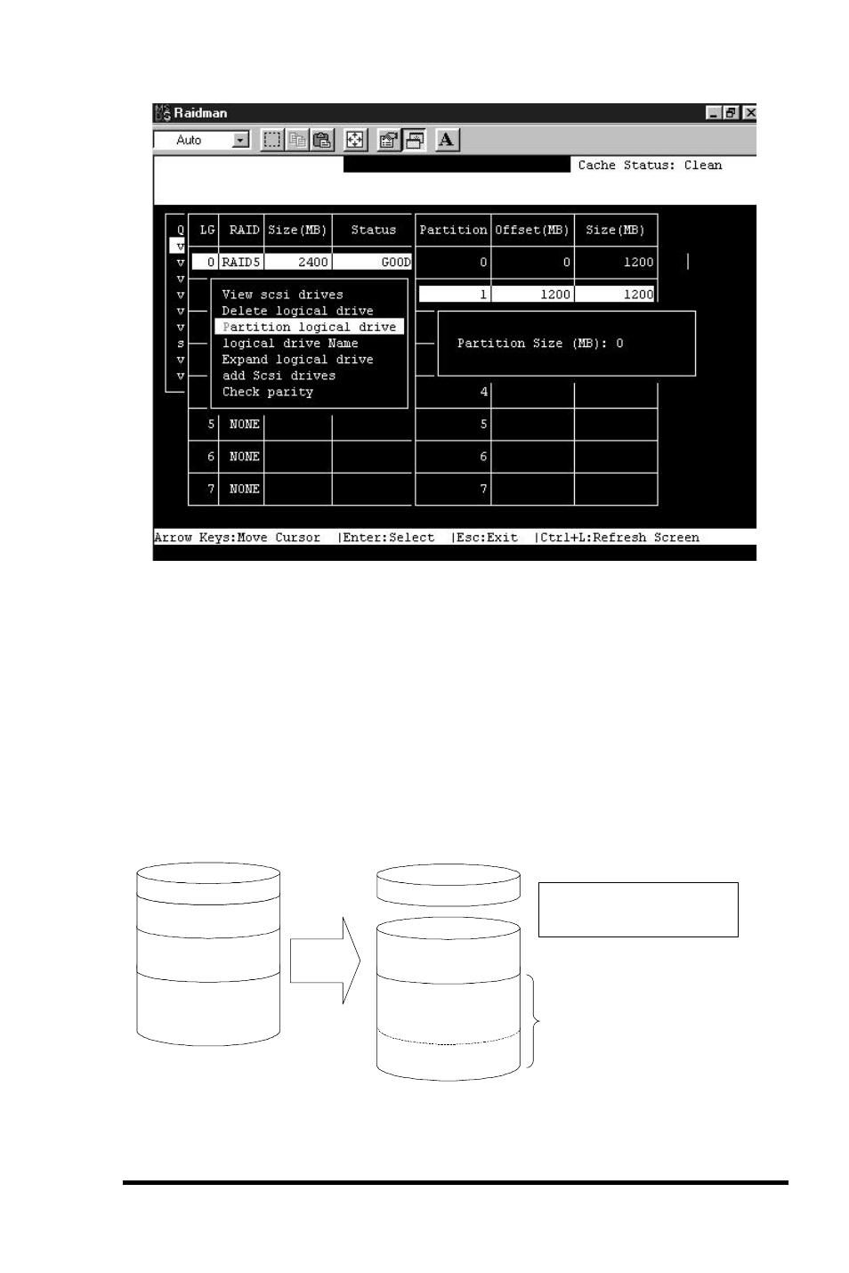 5 deleting a partition of a logical drive | Asus PCI-DA2200 User Manual | Page 83 / 369
