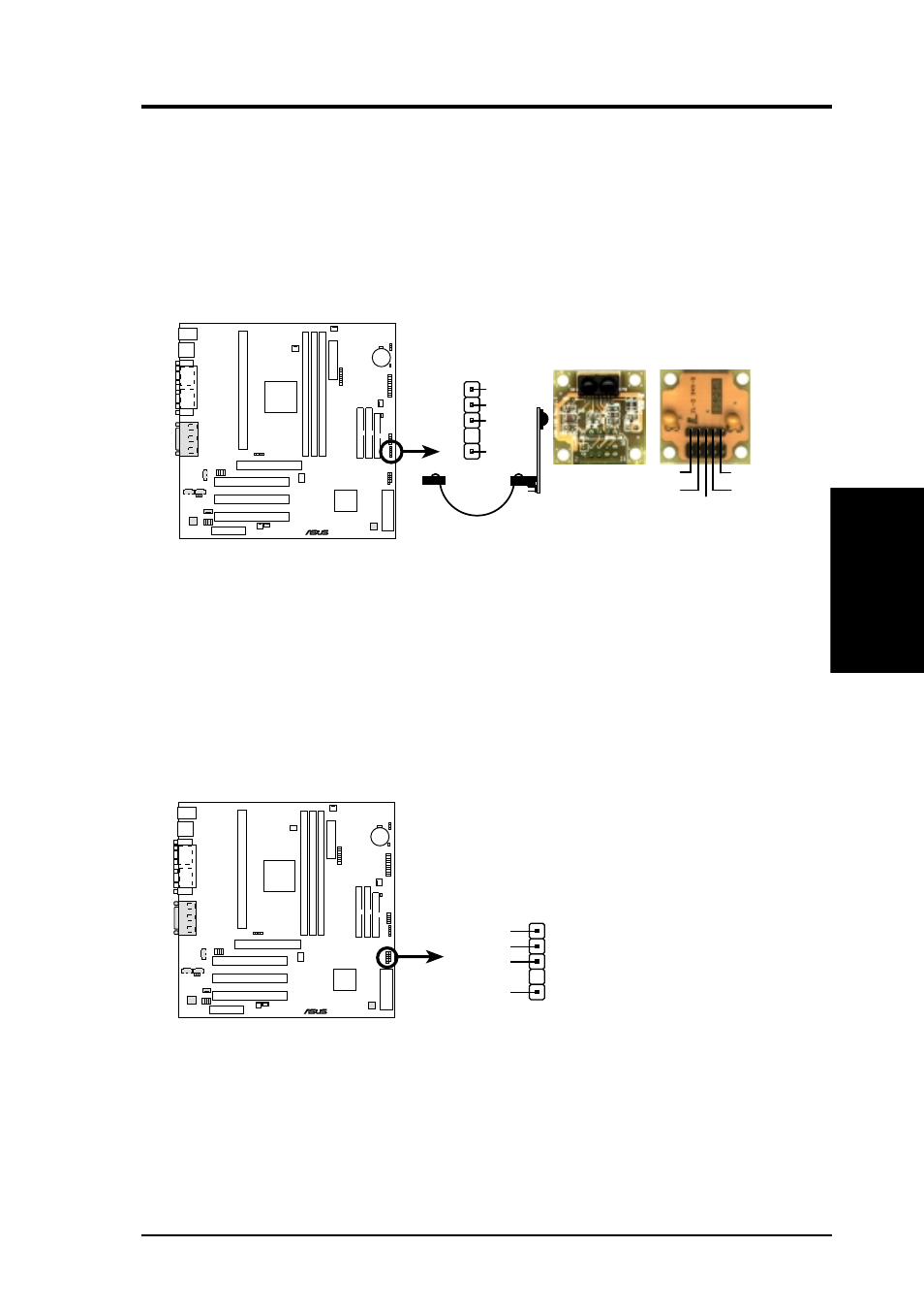 Hardware setup, Asus k7m-rm user’s manual 41, K7m-rm infrared module connector | K7m-rm smbus connector smb | Asus K7M-RM User Manual | Page 41 / 96