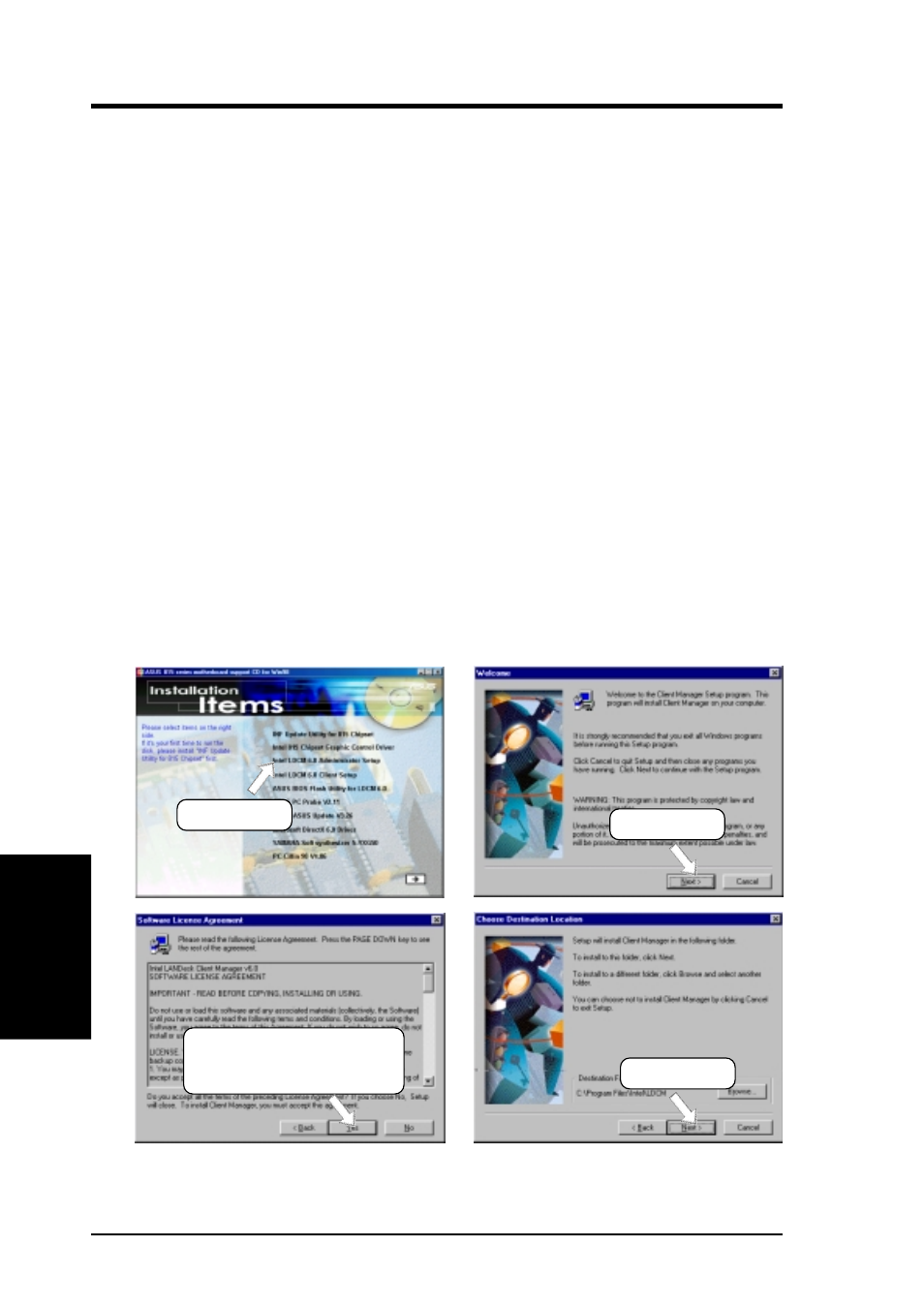 Software setup, 6 intel ldcm administrator setup, System requirements | Asus CUSL2-C User Manual | Page 84 / 122
