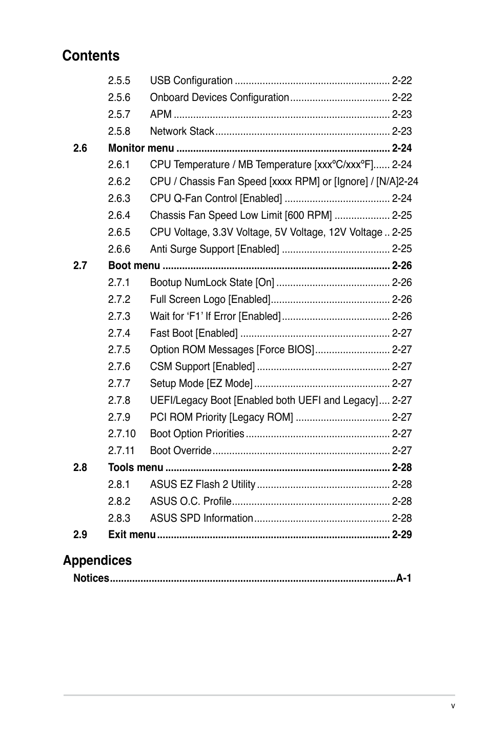 Asus P8H77-V LE User Manual | Page 5 / 80