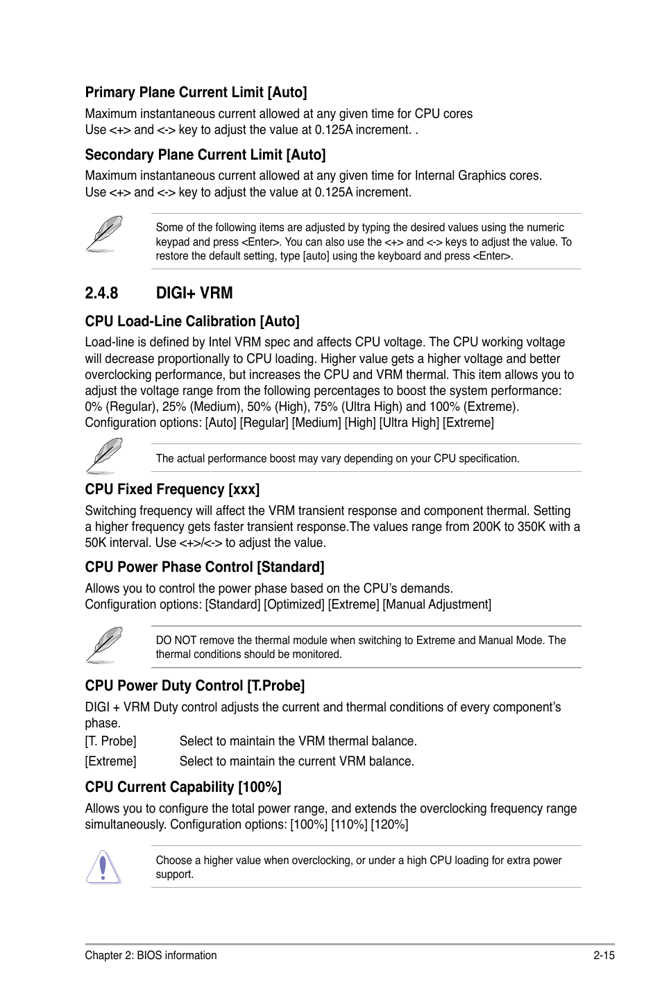 8 digi+ vrm, Digi+ vrm -15 | Asus P8H77-V LE User Manual | Page 61 / 80