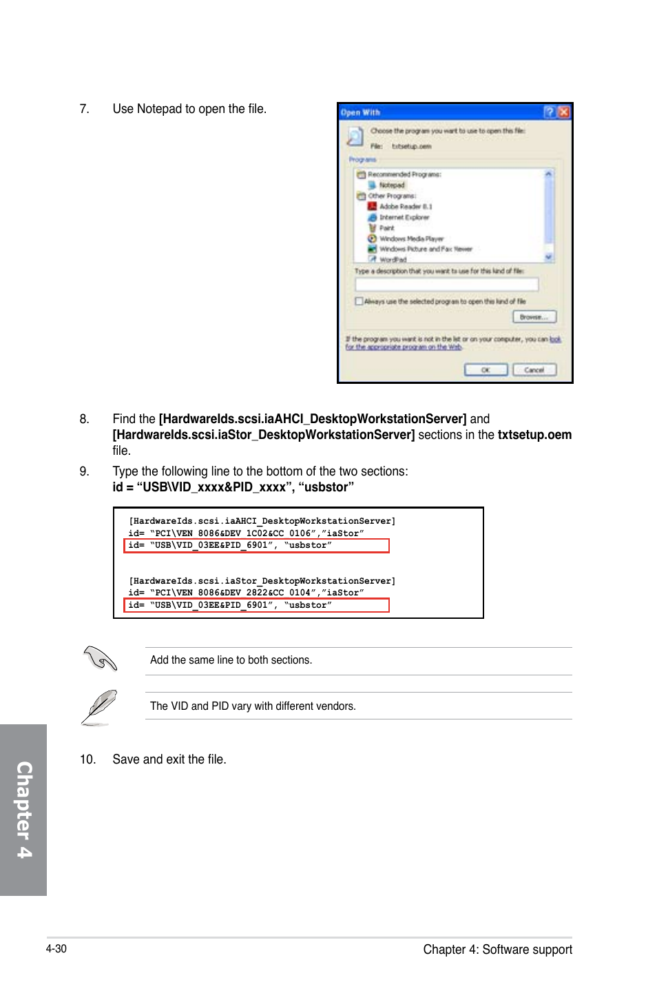 Chapter 4 | Asus P8C WS User Manual | Page 134 / 140