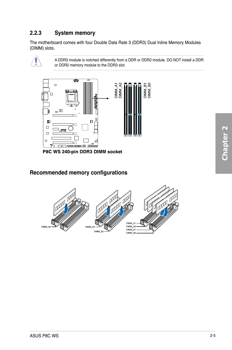 Chapter 2 | Asus P8C WS User Manual | Page 23 / 140