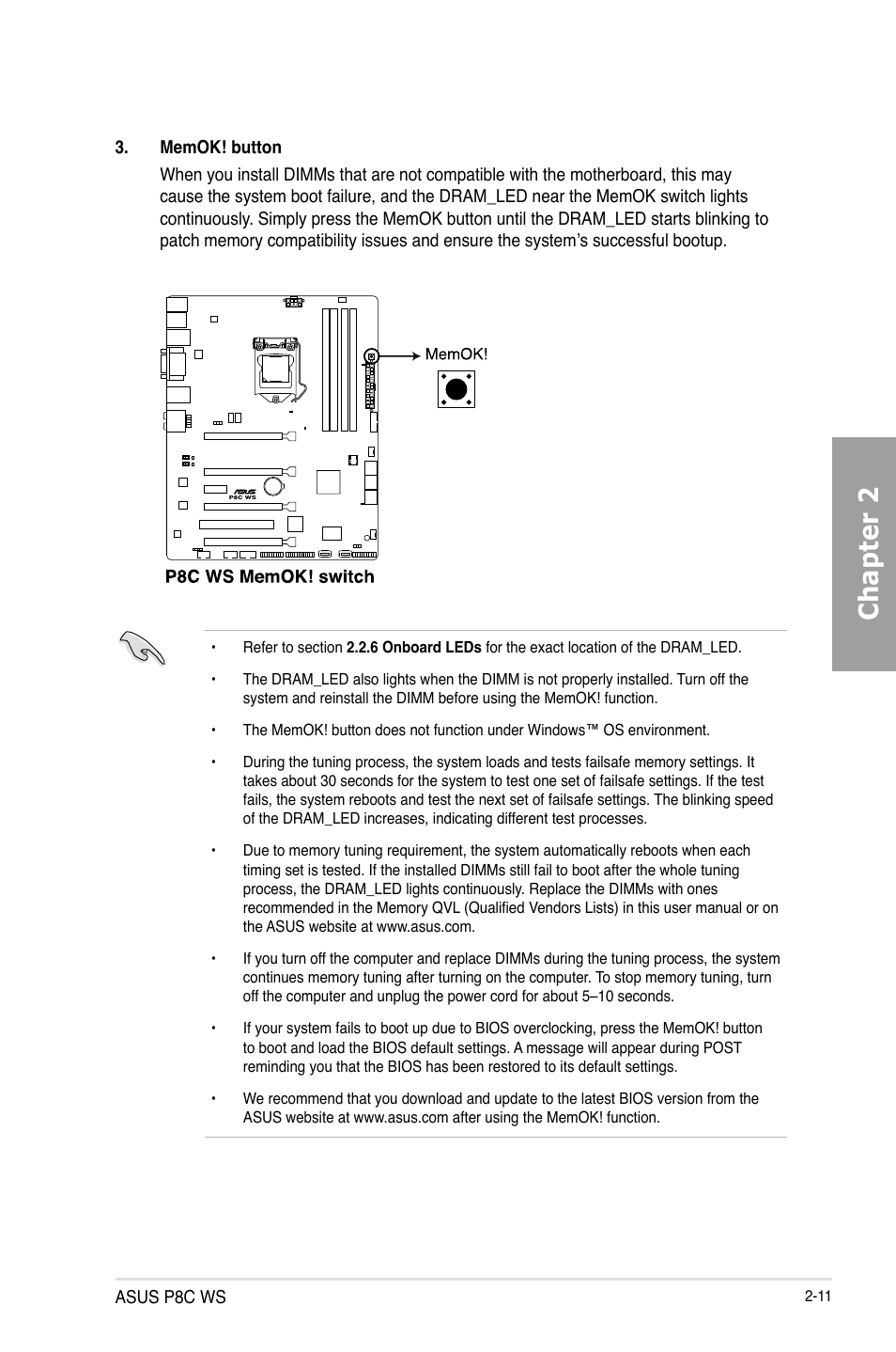 Chapter 2 | Asus P8C WS User Manual | Page 29 / 140